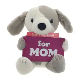 Walmart Mother's Day Brown and White Puppy Plush with For Mom Gift Card Holder, 6 in, Way To Celebrate offer
