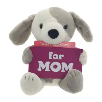 Walmart Mother's Day Brown and White Puppy Plush with For Mom Gift Card Holder, 6 in, Way To Celebrate offer