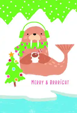 Walmart Hallmark Boxed Christmas Cards Assortment, Merry and Bright (6 Designs, 24 Cards with Envelopes) offer