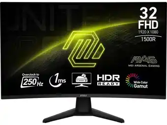 Walmart MSI 32 250Hz (OC) VA FHD Gaming Monitor 81% Adobe RGB / 78% DCI-P3 /101% sRGB MAG 32C6X offer