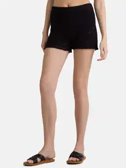 Walmart Time and Tru Women's and Women's Plus Cotton Macrame Coverup Shorts, Sizes XS-2X offer
