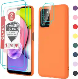 Walmart LeYi For Samsung Galaxy A03S Case, Shockproof Case,[2 Pack] Screen Protector & Camera Lens Protector offer