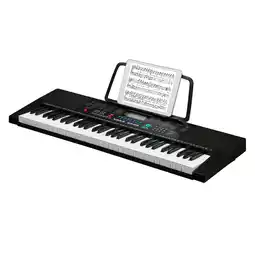 Walmart Glarry Plastic Portable 61 Keys Keyboard Piano for Beginners, Black offer