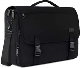 Walmart Matein Messenger Bag for Men, 15.6'' Water-Resistant Laptop Briefcase Bag with Shoulder Strap, Black offer