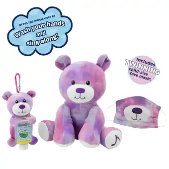 Walmart Animal Adventure Wellobeez Antimicrobial Musical Clean Crew Bear Plush Bundle offer