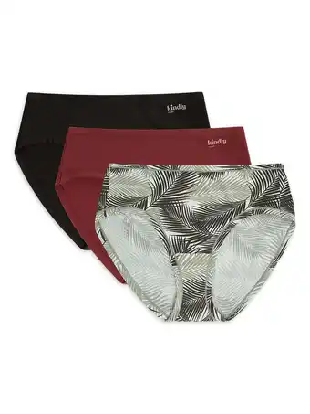 Walmart Kindly Yours Women's Sustainable Micro Hipster Panties, 3-Pack, Sizes XS to XXXL offer