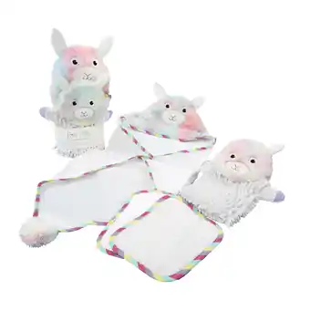 Walmart Baby Aspen Rainbow Llama Bath Gift Set, 4 Pc offer