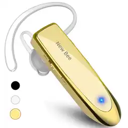 Walmart New Bee Bluetooth Headset 24Hrs Talk Time 60 Days Standby Wireless Earpiece with Microphone, Gold offer