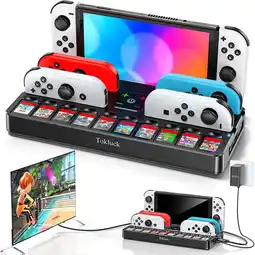 Walmart Tokluck Switch TV Dock with Joycon Charger, 4K HDMI Adapter, Charging Stand, for Nintendo Switch offer