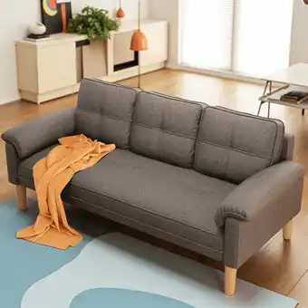 Walmart Aiho Convertible Sofa Couch with Thickend Armrest ,3 Seater Sofa for Living Room,Gray offer