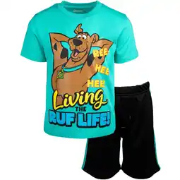 Walmart Scooby-Doo Scooby Doo Little Boys T-Shirt and Mesh Shorts Outfit Set Toddler to Big Kid offer