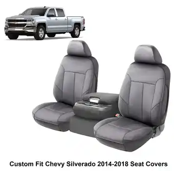 Walmart Auto Drive Leather Seat Cover Fit for CHEVY SILVERADO 2014-2018 Grey offer