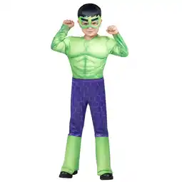 Walmart Toddler Boys' Marvel Avengers Hulk Costume by Jazwares - Size 3T-4T offer