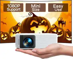 Walmart 1080P Projectors LCD 3.0 Compatible with PC/Phone Projector，1 Pack offer