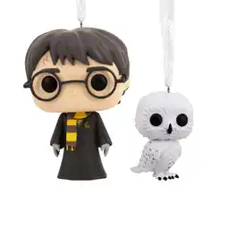 Walmart Hallmark Harry Potter and Hedwig Funko POP! Christmas Ornaments, 2, 0.35lbs offer