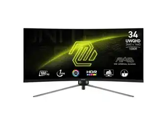 Walmart MSI 34 180 Hz VA UWQHD Gaming Monitor 3440x1440 (UWQHD) MAG345CQR offer