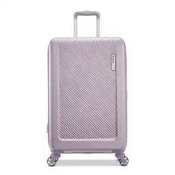 Walmart American Tourister Ikon 24 Hardside Spinner Luggage, Purple offer