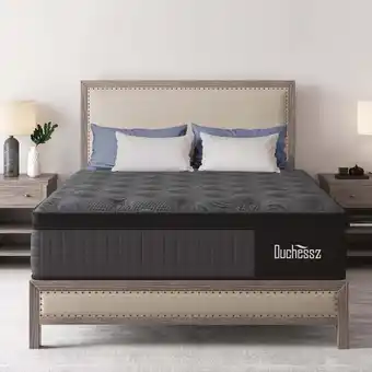 Walmart Duchessz 14inch Queen Mattress with Gel Memory Foam Hybrid Mattress in a Box Medium Firm,Adult offer