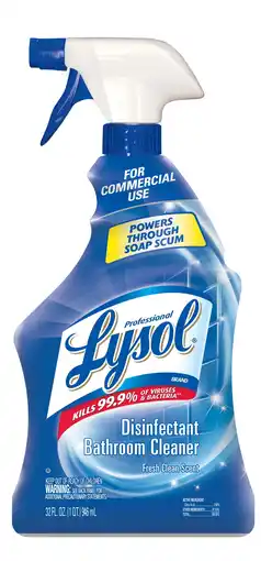 Walmart Lysol Disinfectant Bathroom Cleaner 12/32 oz offer