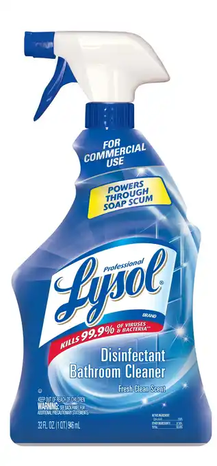 Walmart Lysol Disinfectant Bathroom Cleaner 12/32 oz offer