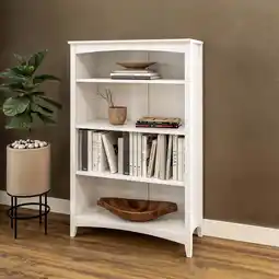 Walmart Shaker Style Bookcase - 48H - White Finish offer