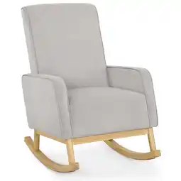 Walmart Delta Children Drew Rocking Chair, Cloud Grey with Natural offer