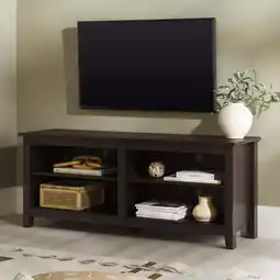 Walmart Walker Edison Open Storage TV Stand for TVs up to 65, Espresso offer