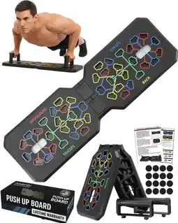 Walmart Havenity 15 in 1 Push-up Board with Rotating Stands, Foldable Home Gym Workout Equipment offer