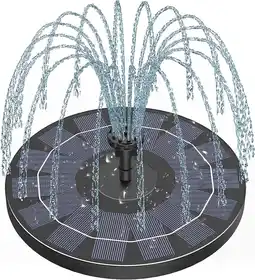 Walmart AISITIN Easy to Use Solar Powered Fountain Pump with Suction Cups, Black offer