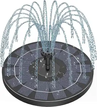 Walmart AISITIN Easy to Use Solar Powered Fountain Pump with Suction Cups, Black offer