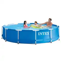 Walmart Intex 12' x 30'' Metal Frame Above Ground Swimming Pool with Filter Pump offer