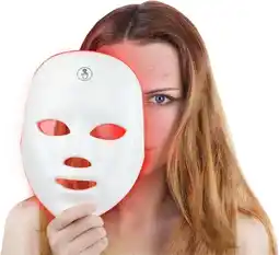 Walmart SAVIOR Red Light Therapy for Face, Led Face Mask Light Therapy, 7 Colors LED Facial Skin Care Mask offer