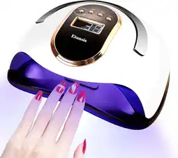 Walmart COWIN Gel Dryer Lamp for Manicure UV LED Nail Dryer Smart Sensor 168W Powerful Professional offer