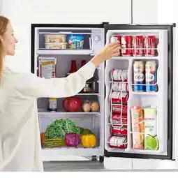 Walmart Simenmax 3.2 Cu.ft Single Door Mini Fridge,Silver offer