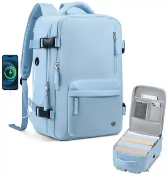 Walmart YOETEY Travel Backpack, Airplane Approved Carry On Backpack Fits 14 laptop for Teenager offer