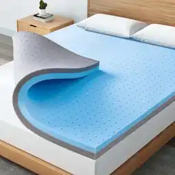 Walmart Maxzzz AeroForm 3 Queen Size Gel Memory & Charcoal Foam Mattress Topper - CertiPUR-US Certified offer