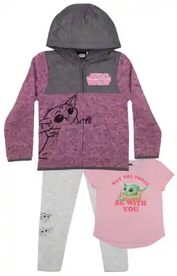 Walmart Star Wars Girls, Hoodie, Graphic Shirt, and Sweatpants, 3-Pack Clothes Set (Sizes 3T, 4T, 5, 6, 7) offer
