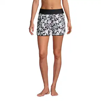 Walmart Lands' End Women's 3 Quick Dry Swim Shorts with Panty offer