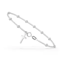 Walmart Made in Italy Sterling Silver Rosary Bracelet offer