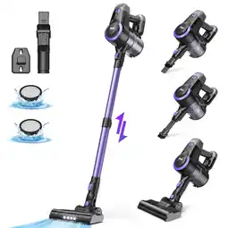 Walmart INSE Lightweight Cordless Stick Vacuum Cleaner for Carpet Hardwood Floor Pet Hair offer