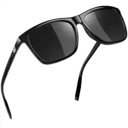Walmart Joopin Unisex Polarized Aluminum Sunglasses Vintage Sun Glasses For Men(Black) offer