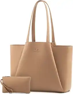 Walmart Lovevook Handbag Purses for Women, Large Work Tote Bag for Women Fit 15.6 Inch Laptop with Clutch offer
