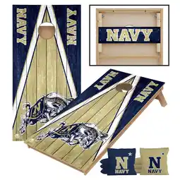 Walmart Victory Tailgate Navy Midshipmen 2' x 4' Tournament Cornhole Board Set offer