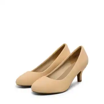 Walmart BURUDANI Women's Slip On Wedding Shoes Party Dress Low Heel Pumps Shoes offer