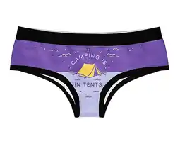 Walmart Camping Is In Tents Womens Panties Funny Outdoor Lover Nature Intense Graphic Novelty Underwear offer