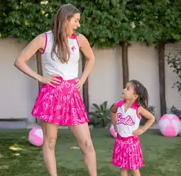 Walmart Barbie Todder Girls Dresses Sleeveless V Neck Collared Top with Roseo Pleated Skirt Set Sizes 2-11 offer