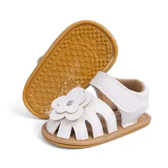 Walmart Meckior Baby Girls Sandals Infant Closed Toe Crib Shoes 0-24 Months offer