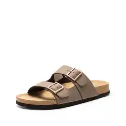Walmart NORTIV 8 Cork Footbed Adjustable Buckle Straps Flat Sandals For Men offer