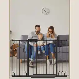 Walmart Fairy Baby 48 Extra Wide Baby Safety Gate Walk Thru Black Metal Gate offer