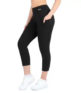 Walmart Nirlon 7/8 Capri Leggings For Women - High Waisted Leggings With Pockets offer